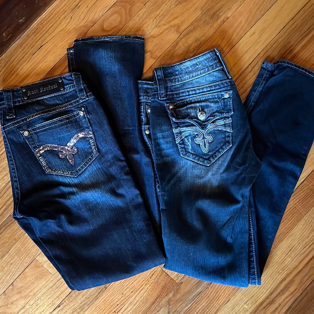 Rock revival size 30 skinny jeans